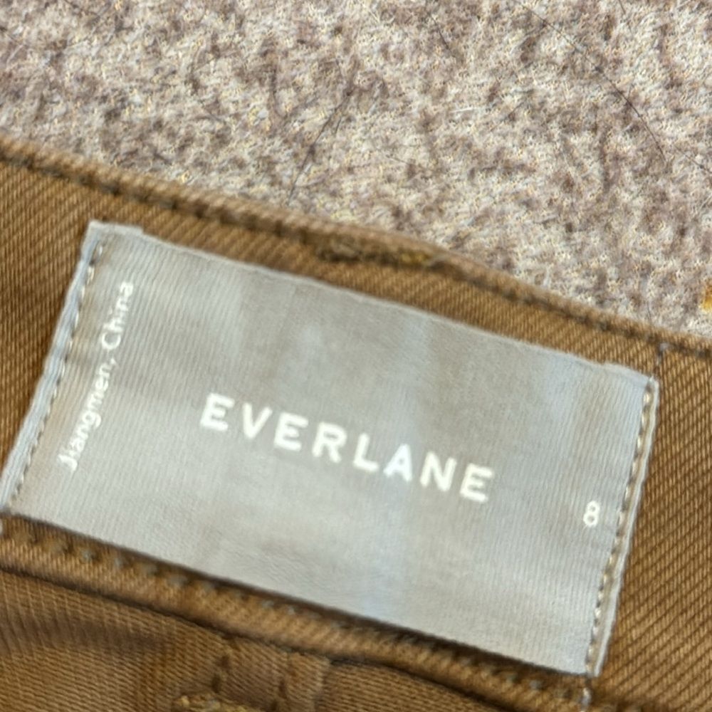 Everlane The Patch Pocket Denim skirt brown size Size 8 - Picture 2 of 5